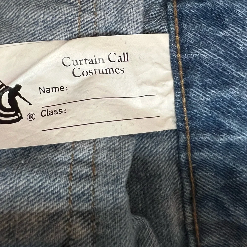 Curtain Call Costume Girl’s Medium (9-10) Patched Overalls